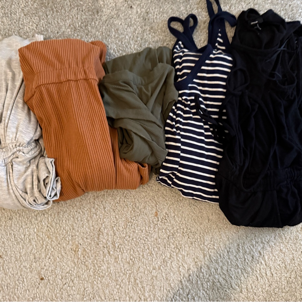 Bundle of women’s rompers and dresses